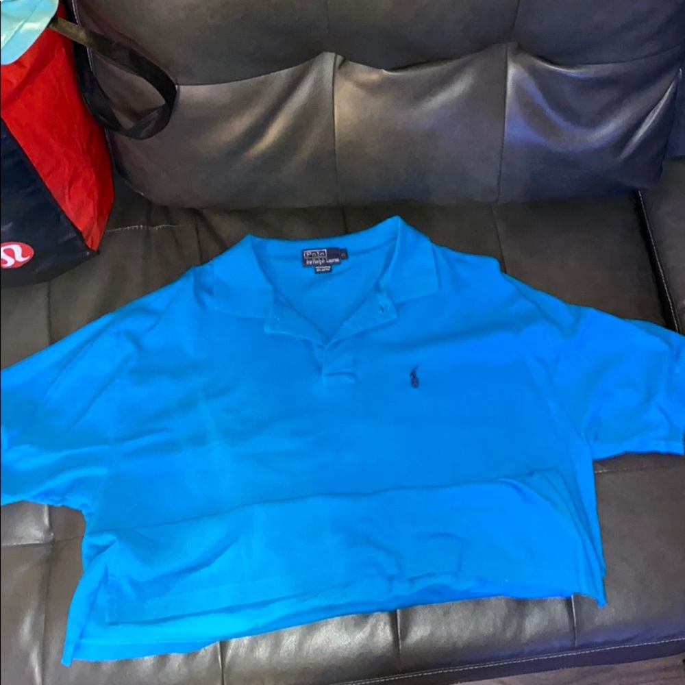Ralph Lauren blue polo shirt size xl short sleeve